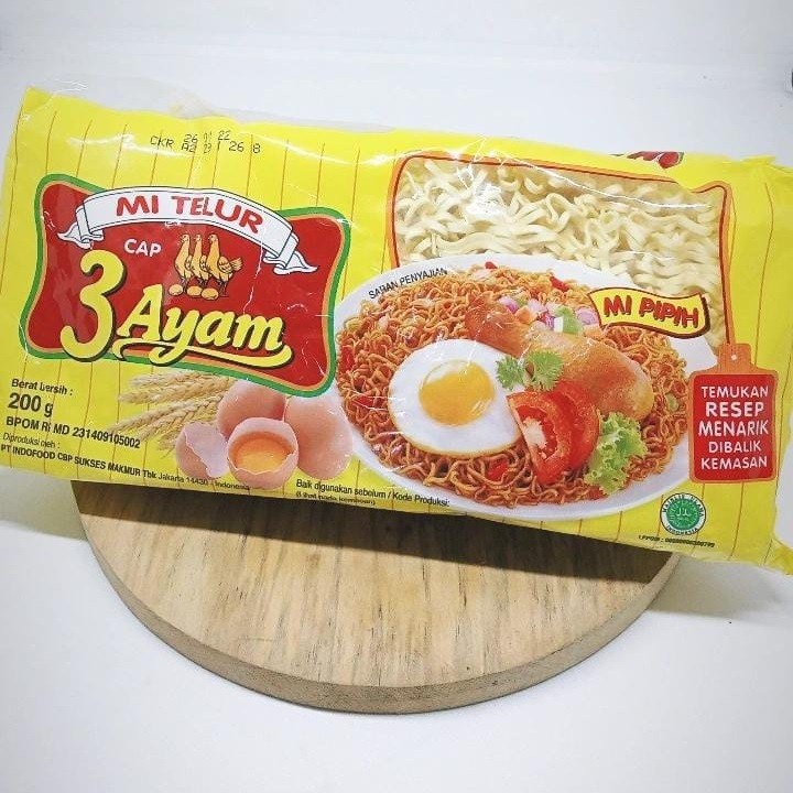 Mie Telor Cap 3 Ayam per pack 200 gram