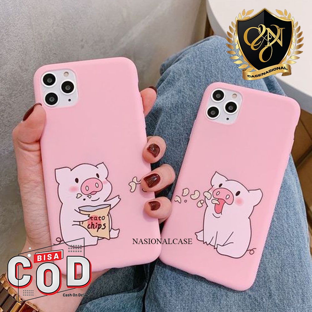 Nasional Case - CASE HARDCASE 3D PIG COUPLE VIVO Y12 Y15 Y17 Y20 Y20S Y12S Y20i Y30 Y50 Y30s Y91c Y9