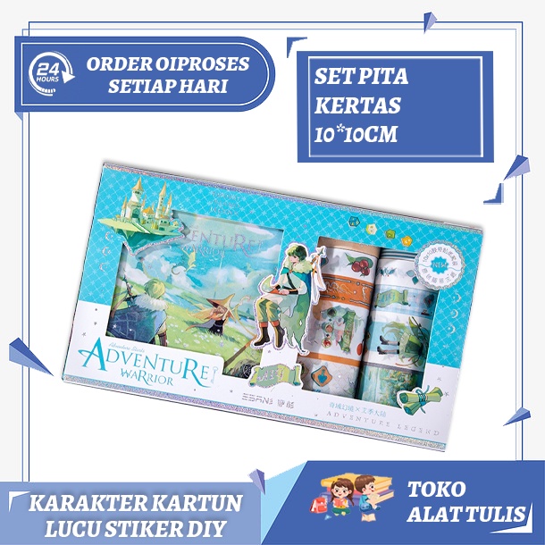 

Karakter kartun lucu stiker DIY / stiker buku pegangan kreatif hadiah anak-anak/10 * 10cm washi tape set