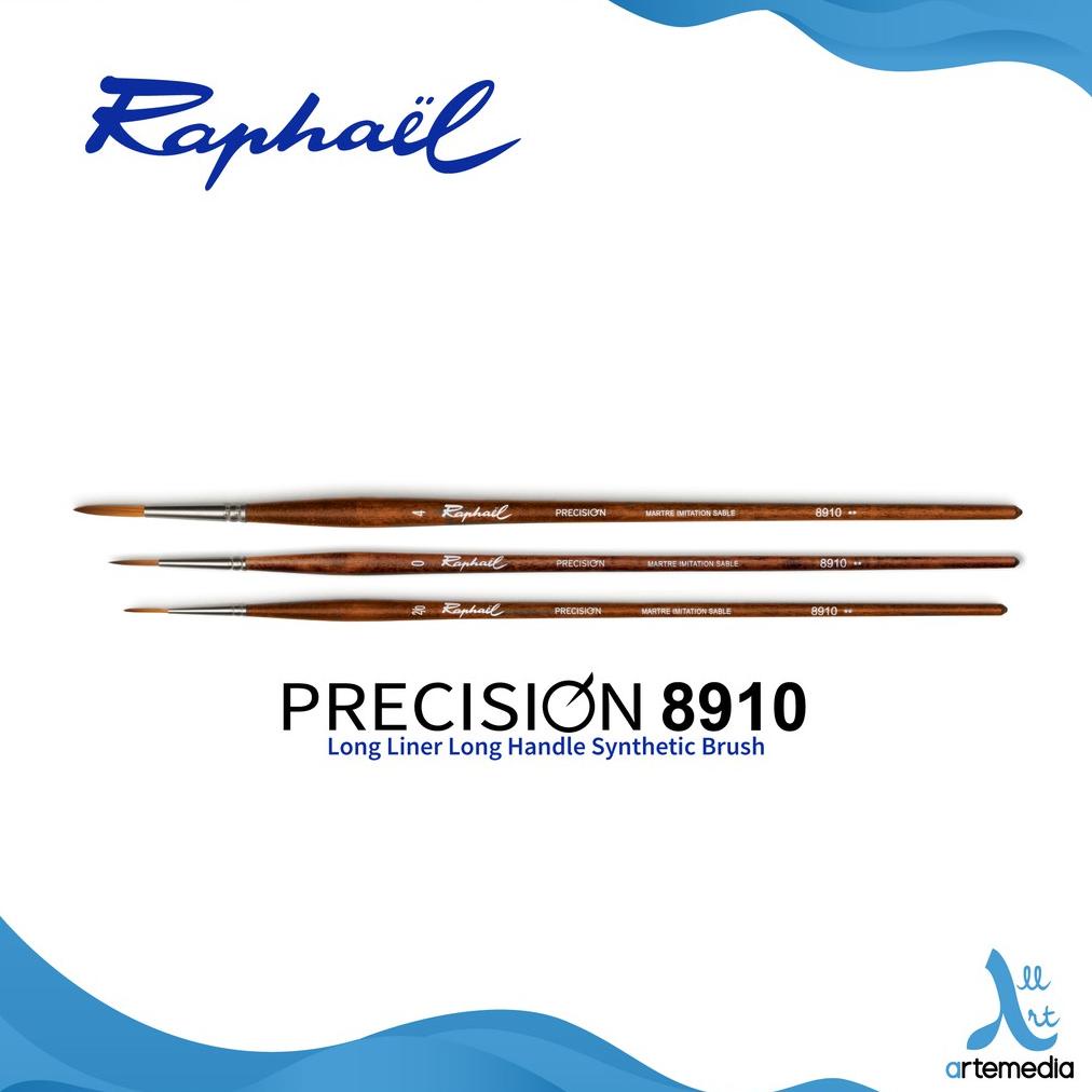 

Kuas Lukis Raphael 8910 Liner Precision Synthetic Brush Long Handle