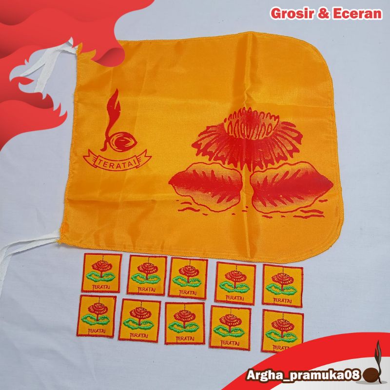 Tanda Regu Pramuka Putri Teratai Paket 10 bed 1 bendera