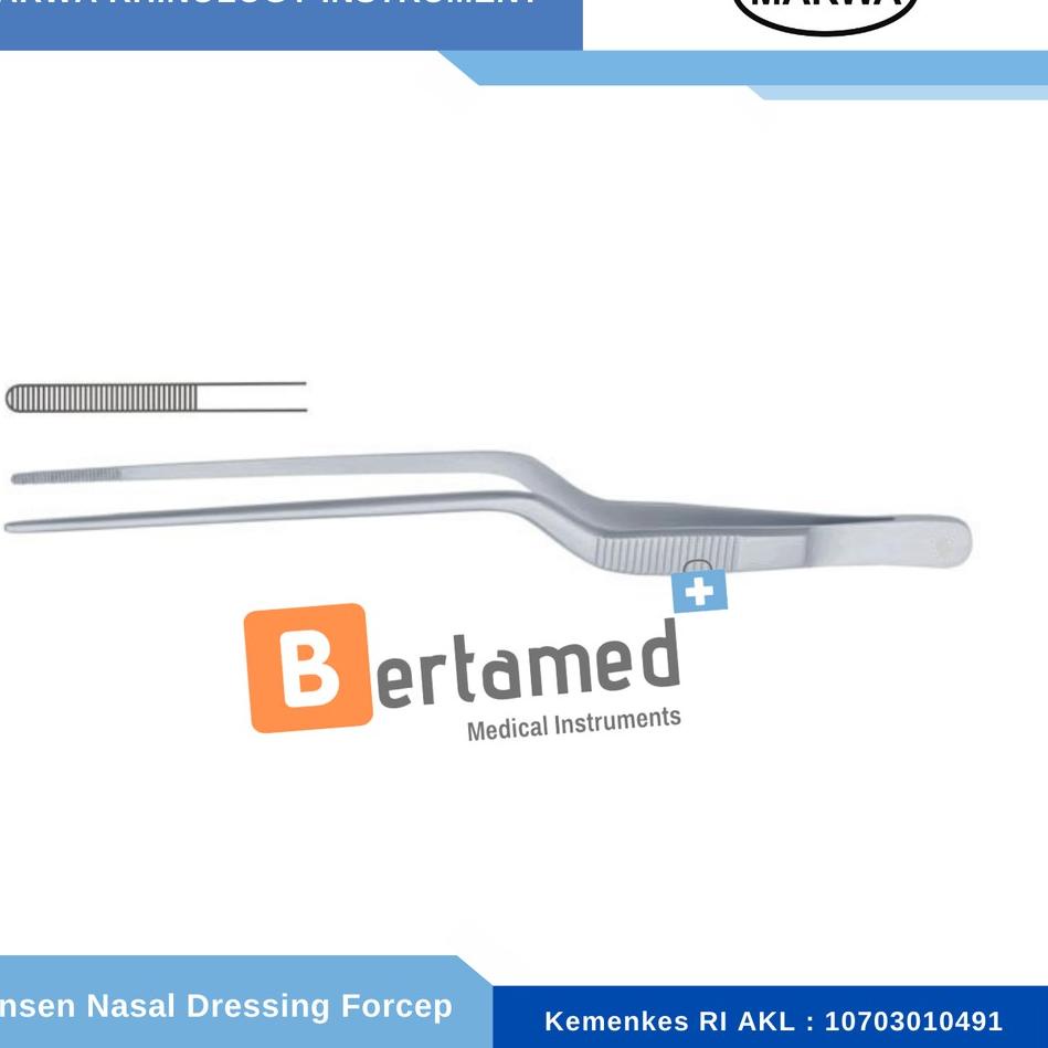 Terbaru Jansen Nasal Forcep Bayonet Shaped / Pinset Hidung Bayonet