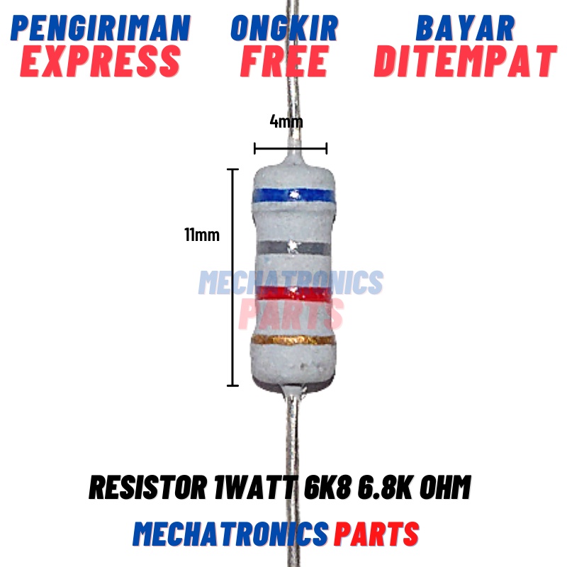 RESISTOR 1WATT 6K8 OHM