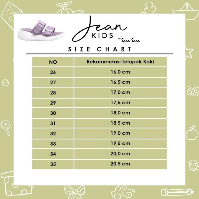 sara sara jean kids 26-35/sandal anak jean kids 26-35