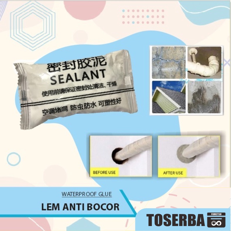 Sealant Dempul Instan Padat  Penambal Lubang Tembok Dinding Serbaguna Ajaib