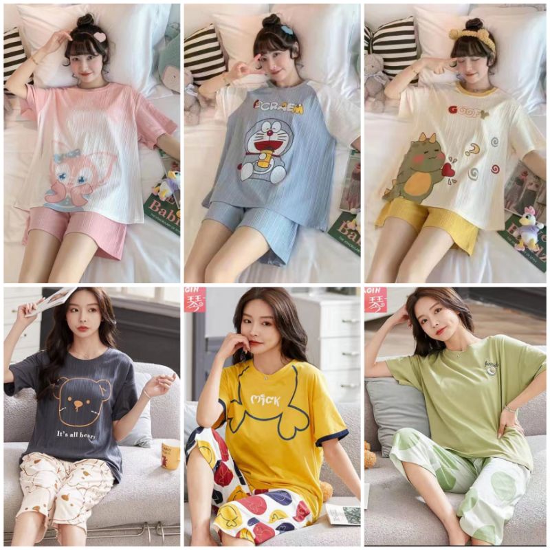 Piyama Hp Import/Baju Tidur import /Piyama fashion wanita murah /Baju Tidur import C01-A