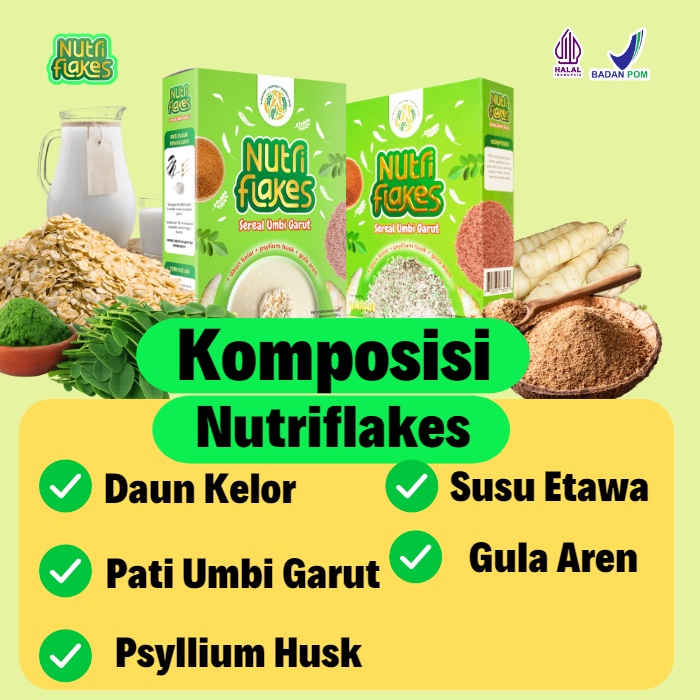 

Nutriflakes Sereal Umbi Garut Nutriflakes Asam Lambung Mengatasi Maag Kronis Gerd Sereal Diet