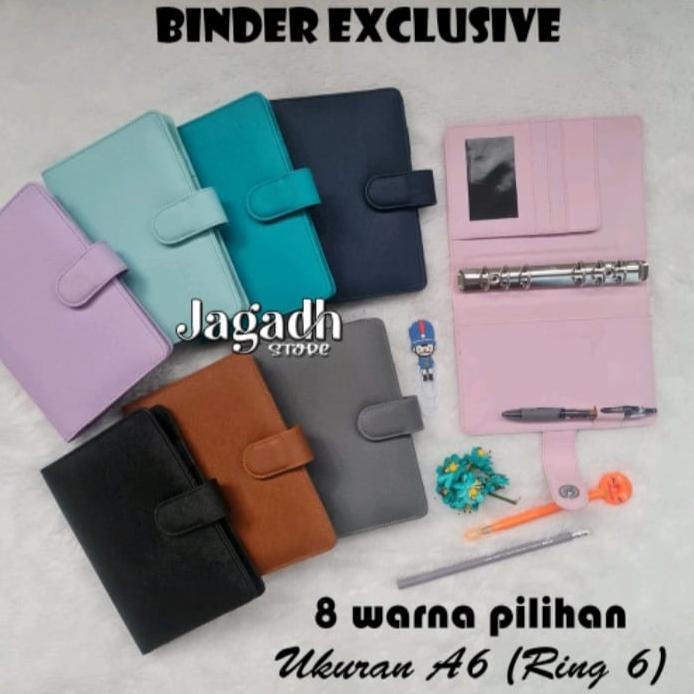 

[COD] BINDER POLOS A6(6ring) BAHAN EXCLUSIVE 11 WARNA PILIHAN Binder dompet keuangan Harga Termurah ノ