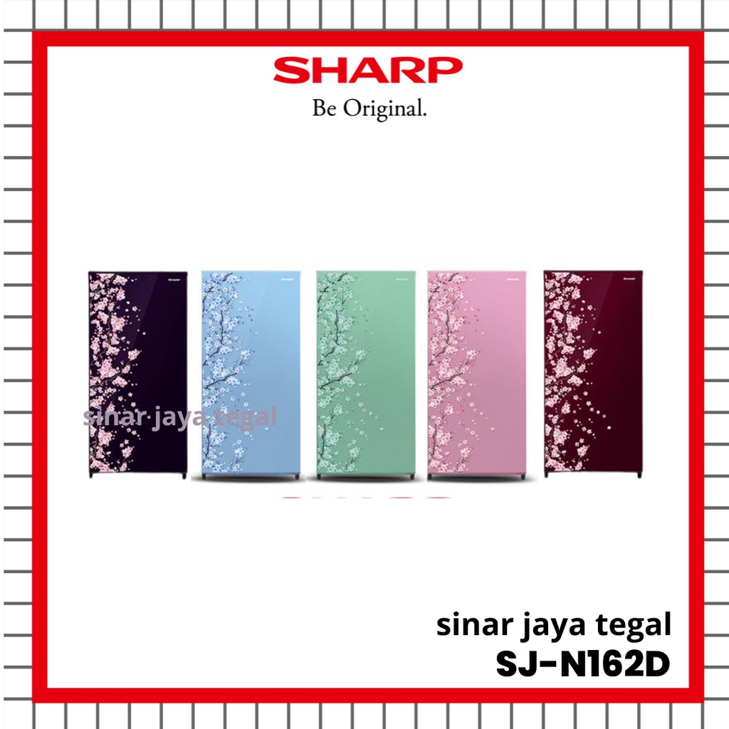LEMARI ES SHARP 1 PINTU SJ-N162D-SH/SB/SP / KULKAS SHARP 1 PINTU SJ-N162D-SH/SB/SP