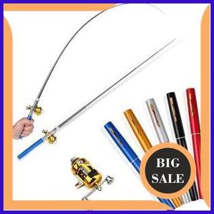 Pancingan Pulpen Mini Fishing Rod Pen Joran Pancing Pulpen Pancingan Mini Portable Alat Pancing Mini