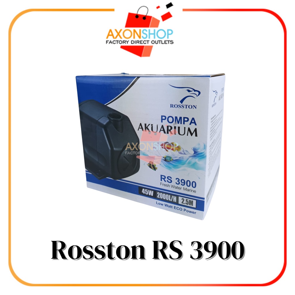 Rosston Pompa Air RS 3900 Aquarium Pump Hidroponik rs3900 Celup Kolam