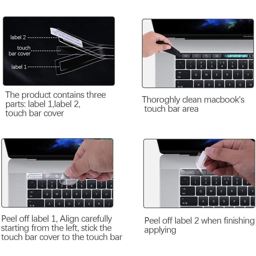 Touchbar Screen Protector MacBook A1706/ A1989 | A1707 | A2289/ A2251