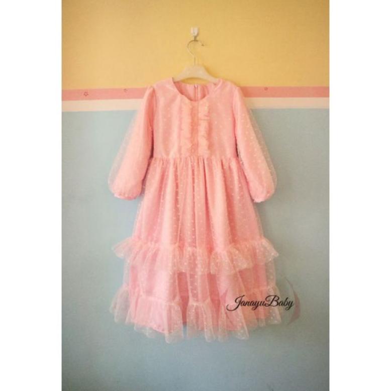 ORIGINAL gamis tile dot tutu Murah