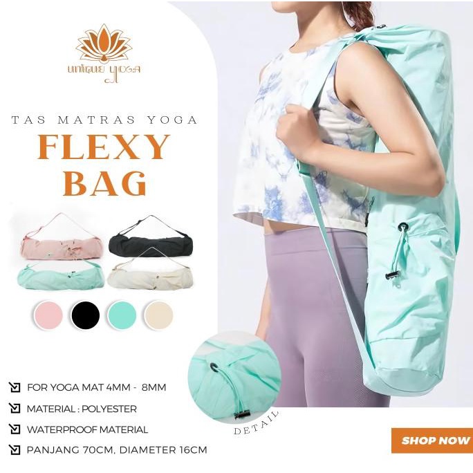 Yoga Bag Flexi / Tas Matras Yoga Waterproof Terbaru / Tas Yoga Polos