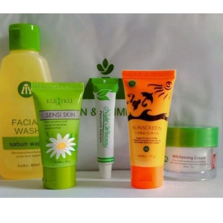 12.12 HARGA GROSIR Liz Skincare Paket lengkap Flek hitam membandel isi 5 (facial wash, whitening Cre
