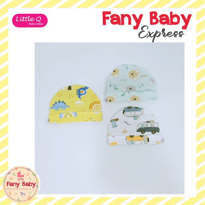 LITTLE QUEEN TOPI KUPLUK MOTIF NB ISI 1PCS - NEW MOTIF RANDOM