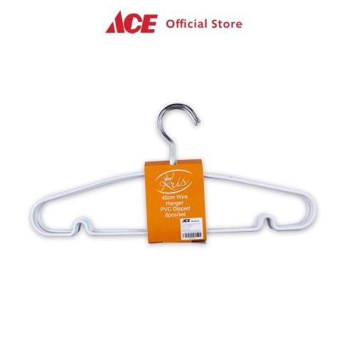 TREND ACE - KRIS SET 6 PCS HANGER BESI - PUTIH BERKUALITAS