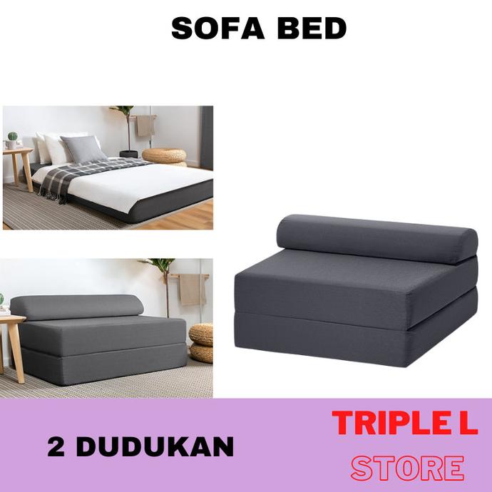 Sofa Bed Sofa Lipat 2 Dudukan Sofa Tempat Tidur Lebar 120 cm DISKON
