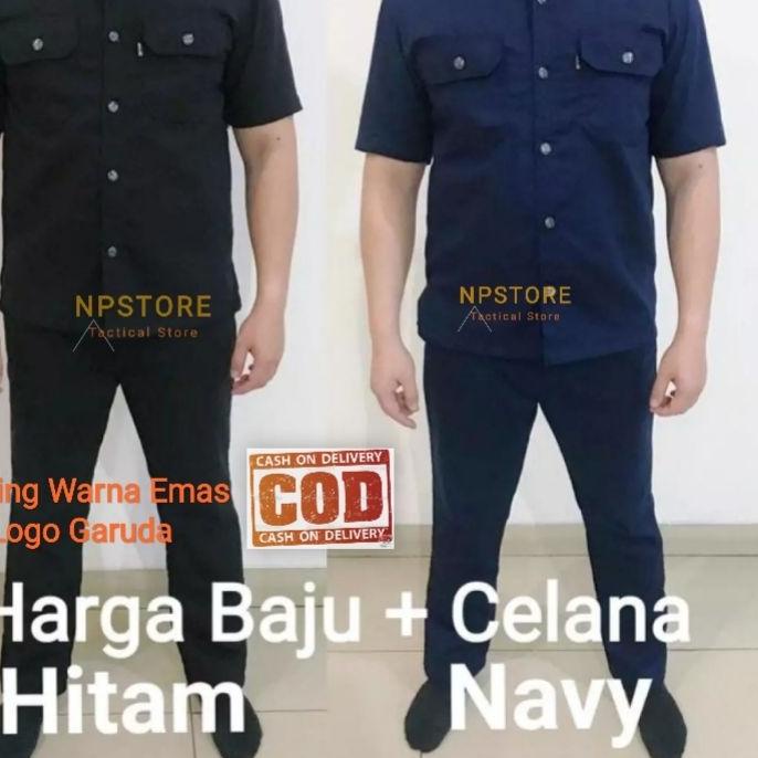 12.12 BRANDS FESTIVAL [ BEST SELLER ]  Setelan Seragam Safari Satpam Security Sopir Premium || Baju 