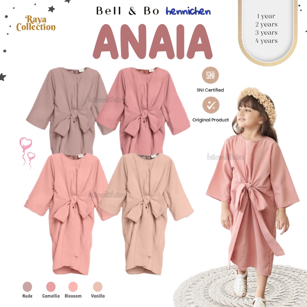 PROMO 7.7 PROMO BAJU LEBARAN BELL AND BO ANAIA KIDS KAFTAN RAYA COLLECTION KAFTAN ANAK PEREMPUAN BAJU LEBARAN ANAK SPESIAL EDISI LEBARAN 1-4 TAHUN