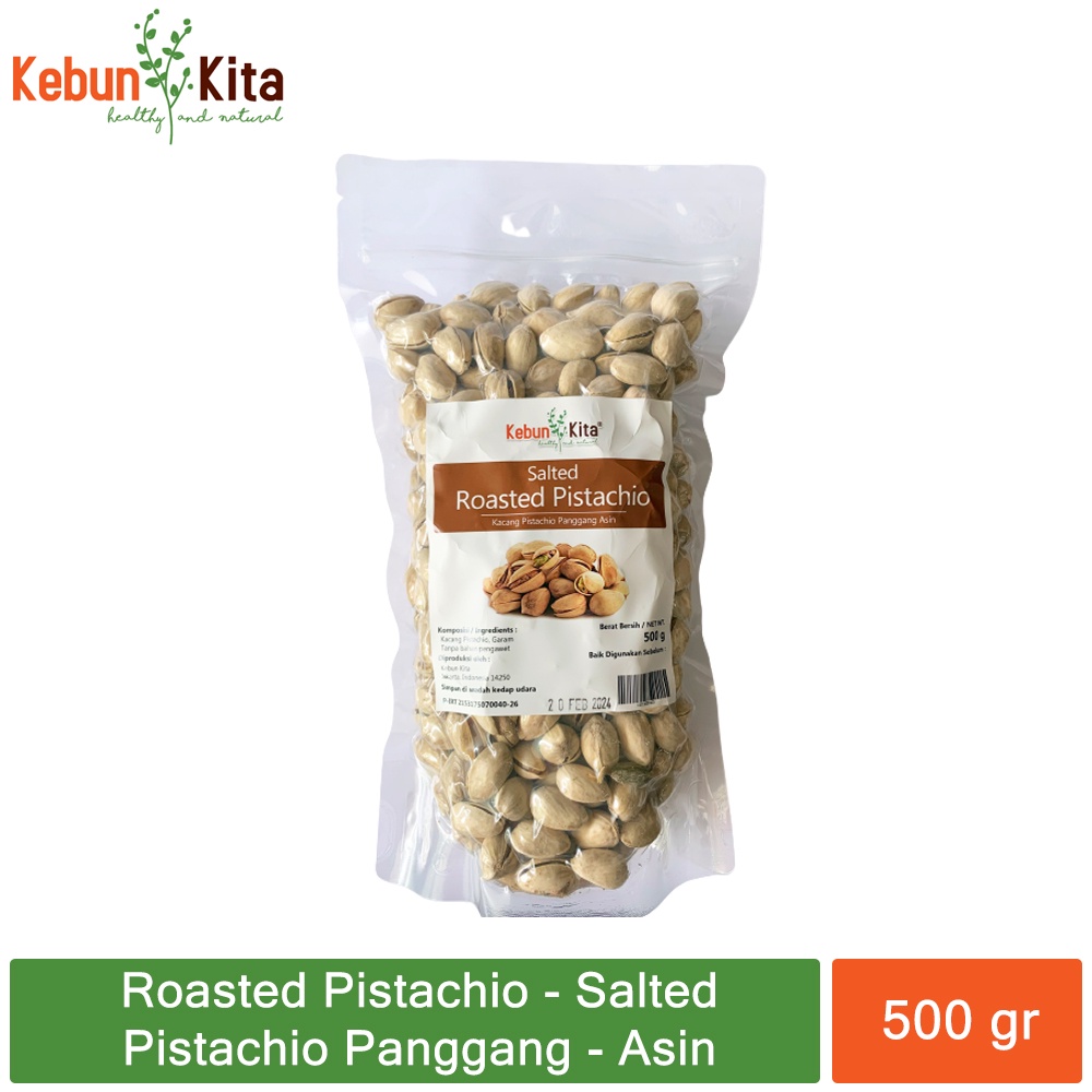 

Roasted Pistachio 500 gr (Kacang Pistachio Panggang)