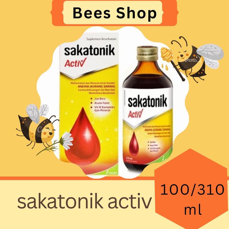Sakatonik Activ Liver Suplemen Multivitamin | Mineral | Penambah Darah isi 100/310ml