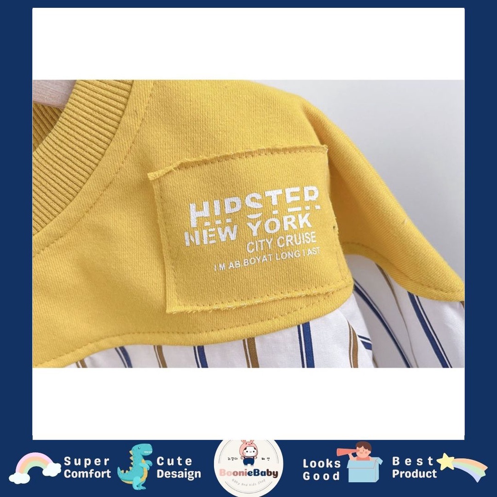 boonie - ATASAN HIPSTER EBV Kemeja Bayi anak Laki-laki import Lengan panjang Berkualitas