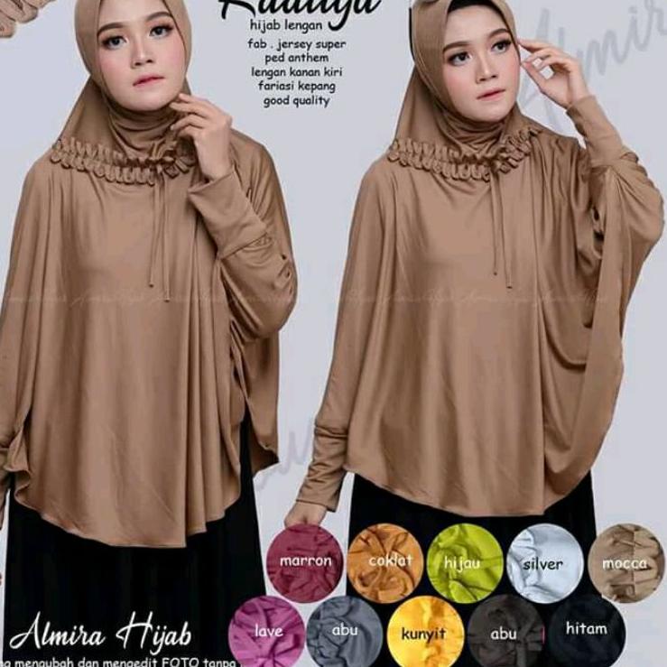 5.5 COD { DISKON } JILBAB LENGAN PANJANG / JILBAB INSTAN LENGAN RADITYA / JILBAB SYAR'I JUMBO MURAH