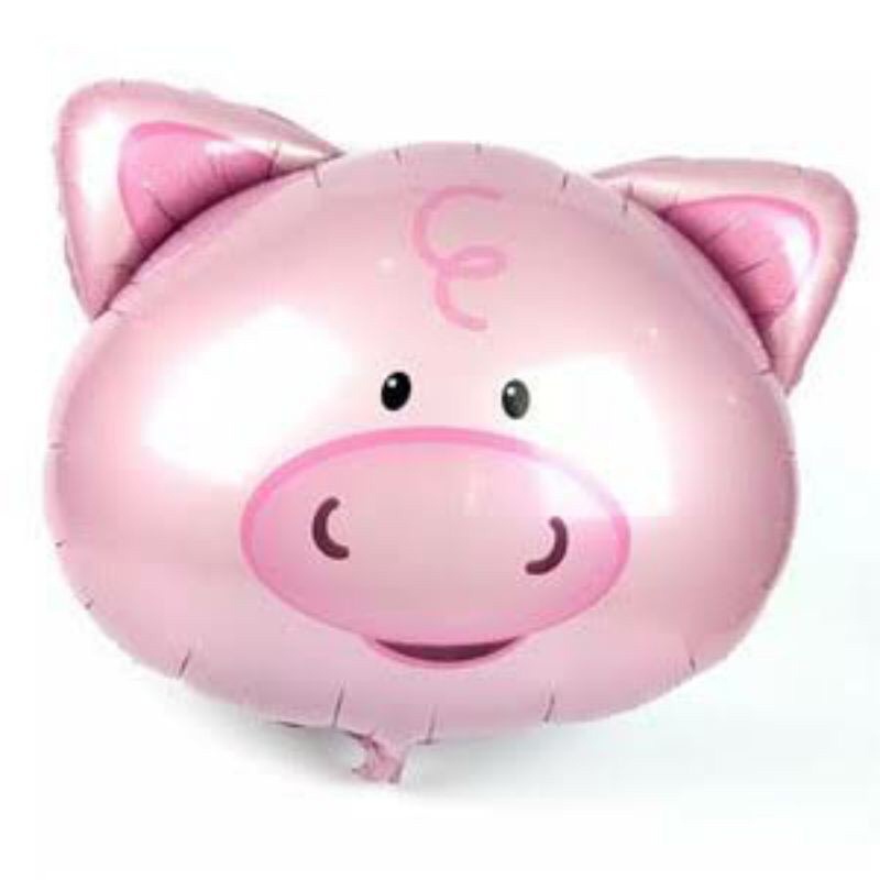 FOIL PIG MINI / BALON FOIL KARAKTER PIG CUTE PINK MINI