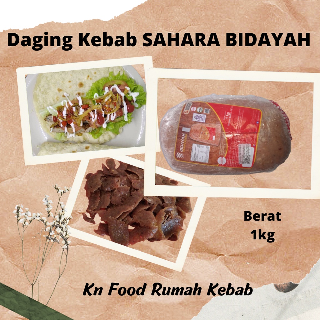 

Daging Kebab 1KG Sahara Bidayah 1 Kg TANPA TIANG 1 KG