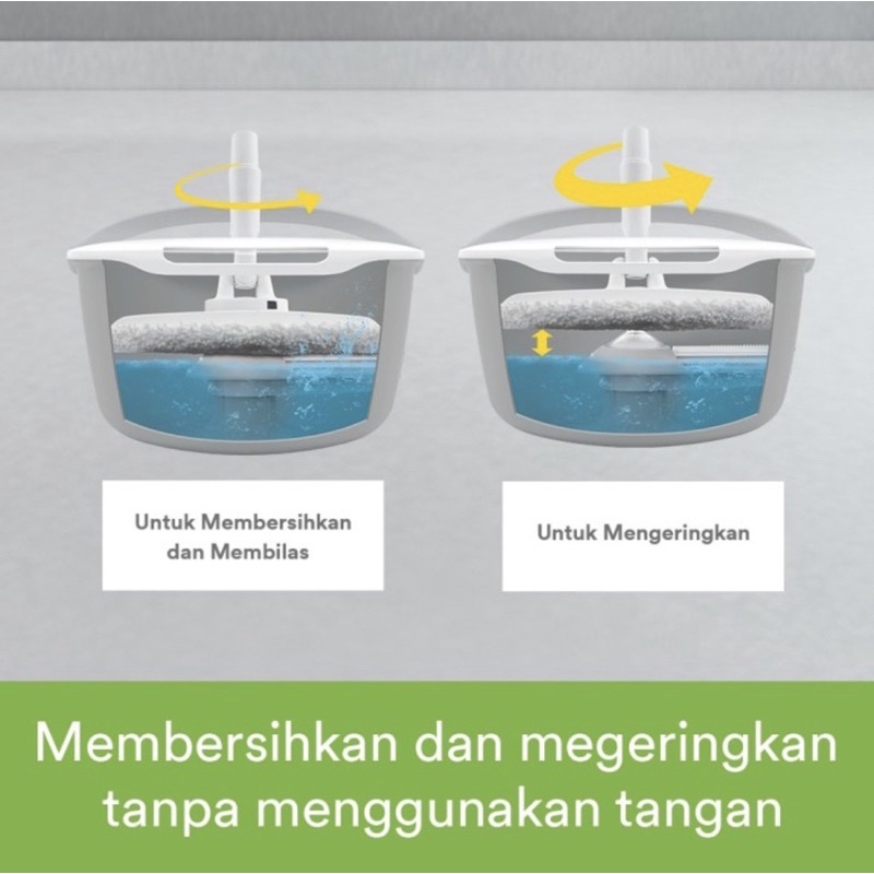 Scotch brite 3M Alat pel lantai putar kecil single spin mob T6 Pembersih lantai alat Pel 3M