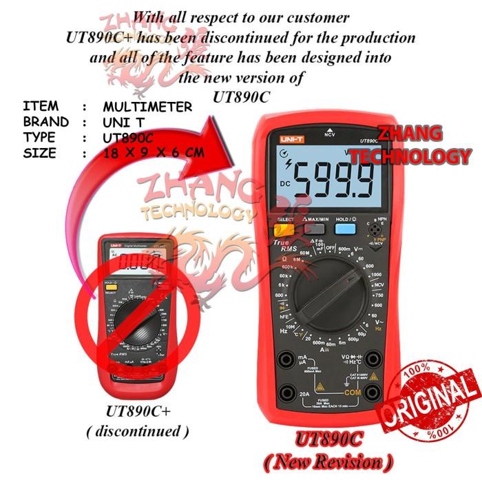 Terlaris Uni-T Ut890C+ Ut 890C+ 890C Digital Multimeters Multitester