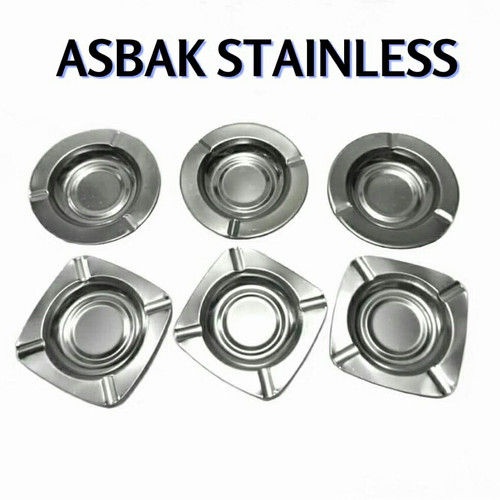 Asbak Stainless Bulat Asbak Stainless Kotak Asbak Stainless Murah