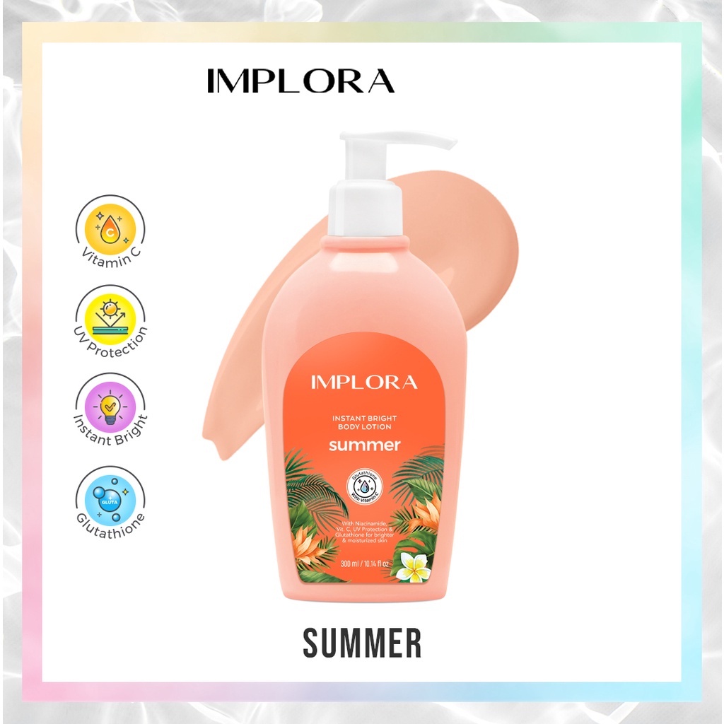 IMPLORA Instan Bright Body Lotion 300mL