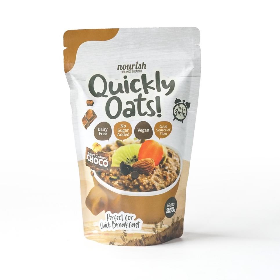 

♞ Quickly Oats! Instant Oatmeal Choco Buy 1 Get 1 Free (250gr x 2pc) ➣