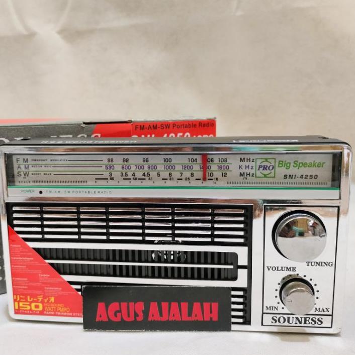 ➦ cod RADIO INTERNATIONAL JADUL 3 BAND FM - AM -SW ACDC 4250 ANTIK  radio portable internasional rad