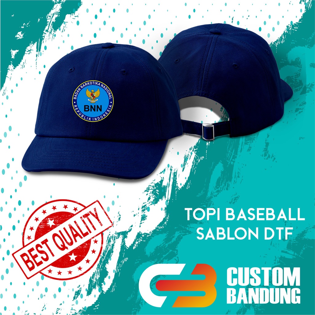 Topi Baseball BNN Pria Wanita Topi Cap Bisa Tulis Nama Bisa COD Original High Premium Quality