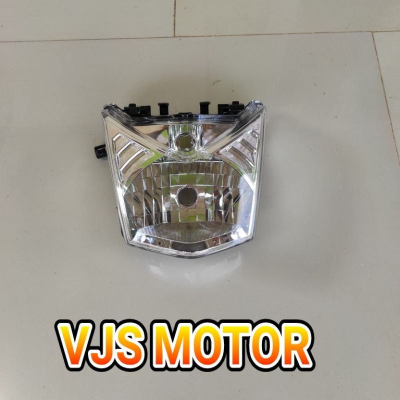 lampu depan motor 1 set reflektor mika Honda BEAT Fi 2014