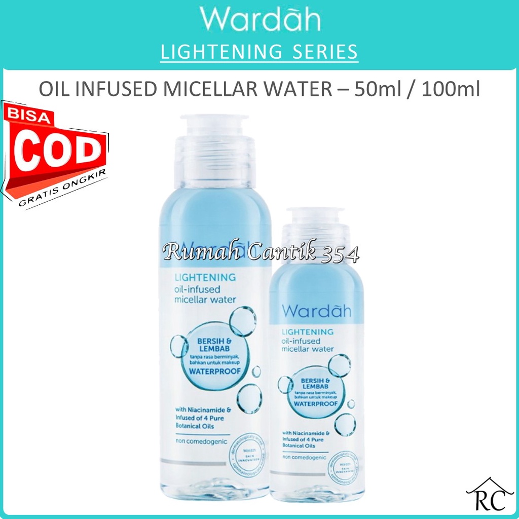 COD - Wardah Lightening Oil-Infused Micellar Water - RUMAH CANTIK 354