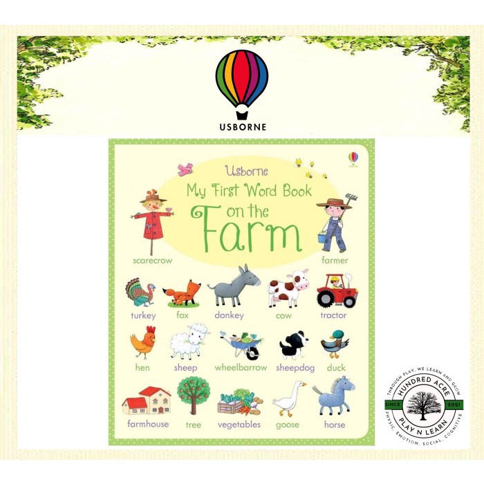 

Usborne My First Word Book On The Farm [Board Buku Import]