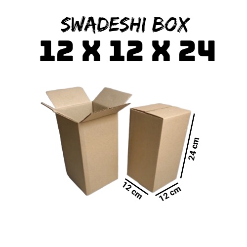 

kardus/karton/box uk. 12x12x24 cm untuk packing singlewall polos