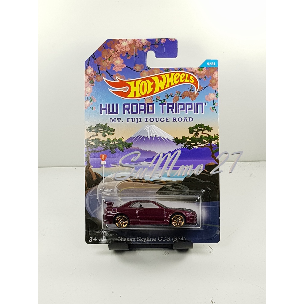 Hotwheels nissan skyline GT-R R34 road trippin ERROR no DECAL