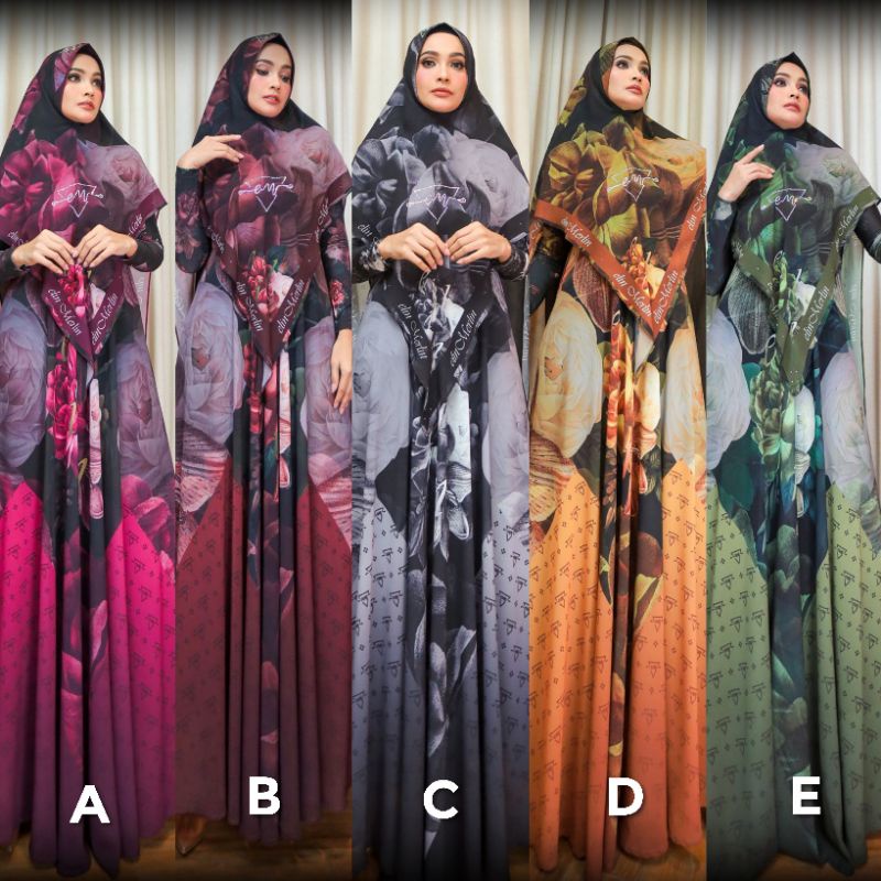 Kara Series By Elin Merlin Syar'i Original Fashion Show The Great Arundaya Surabaya Gamis Syari Ceru