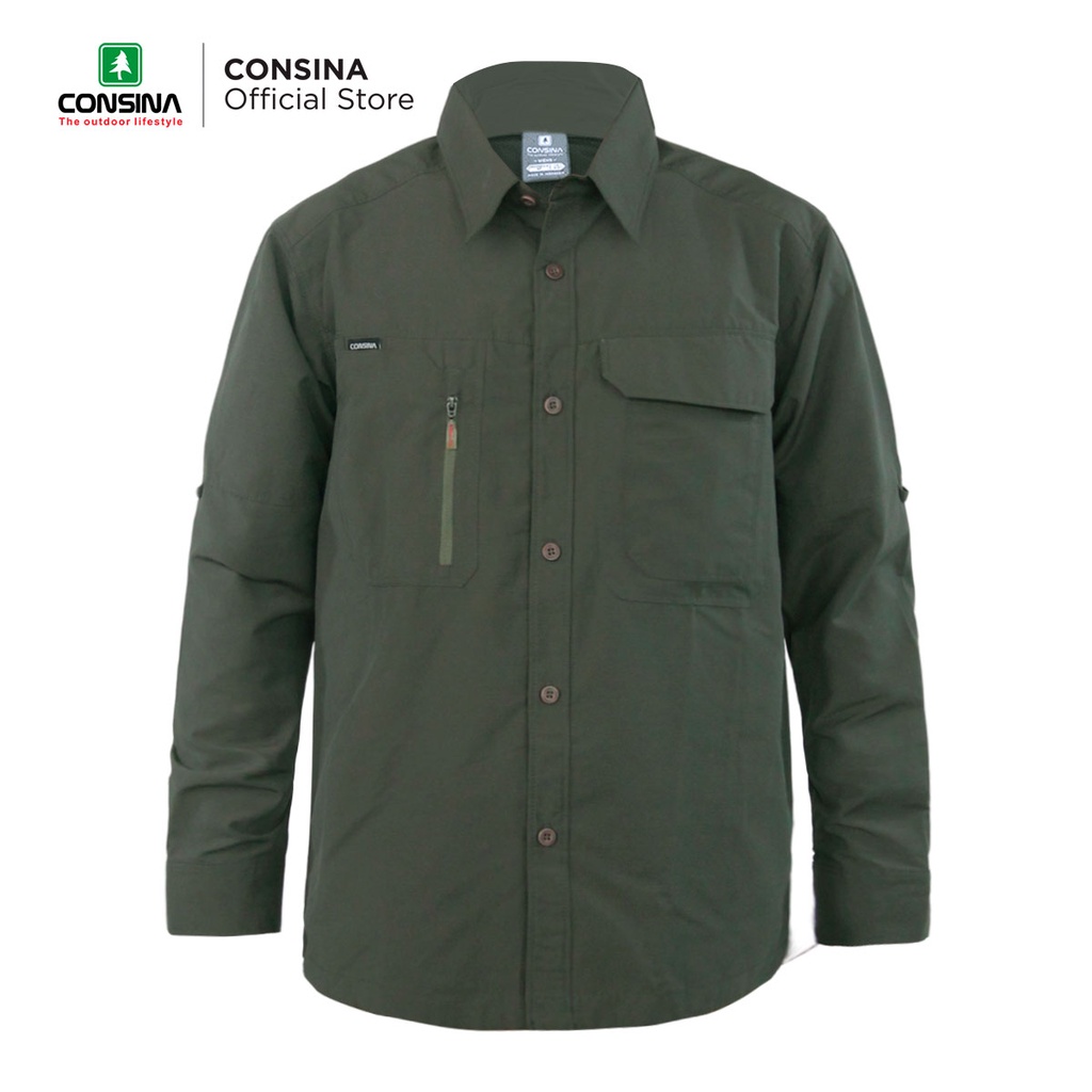 Consina Monserrate Kemeja Lengan Panjang Outdoor Gunung Office Quickdry Cepat Kering
