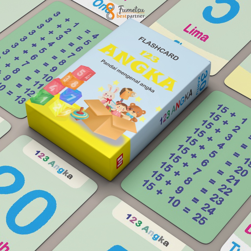 Flashcard Mainan Edukasi Anak Pintar / Flashcard Kartu Belajar Anak Isi 30pcs