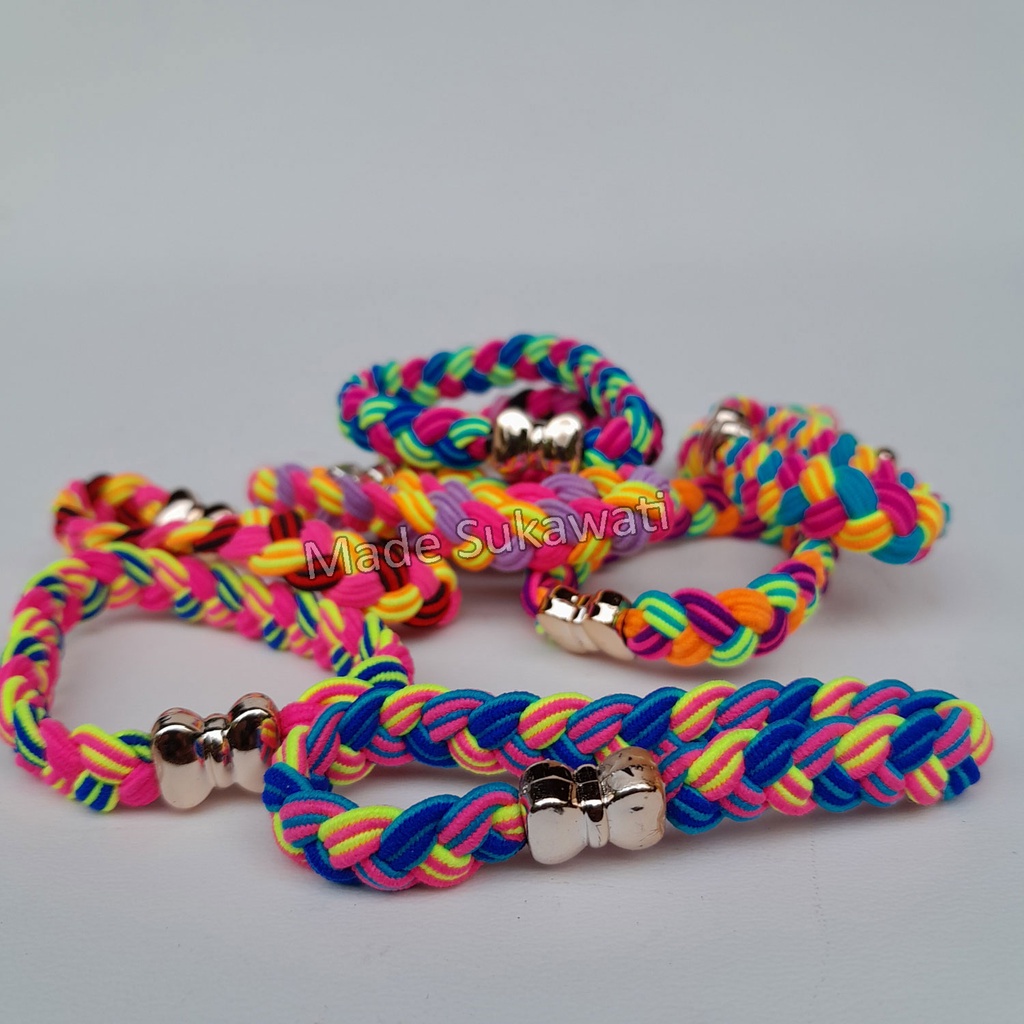 Gelang Rainbow tali karet