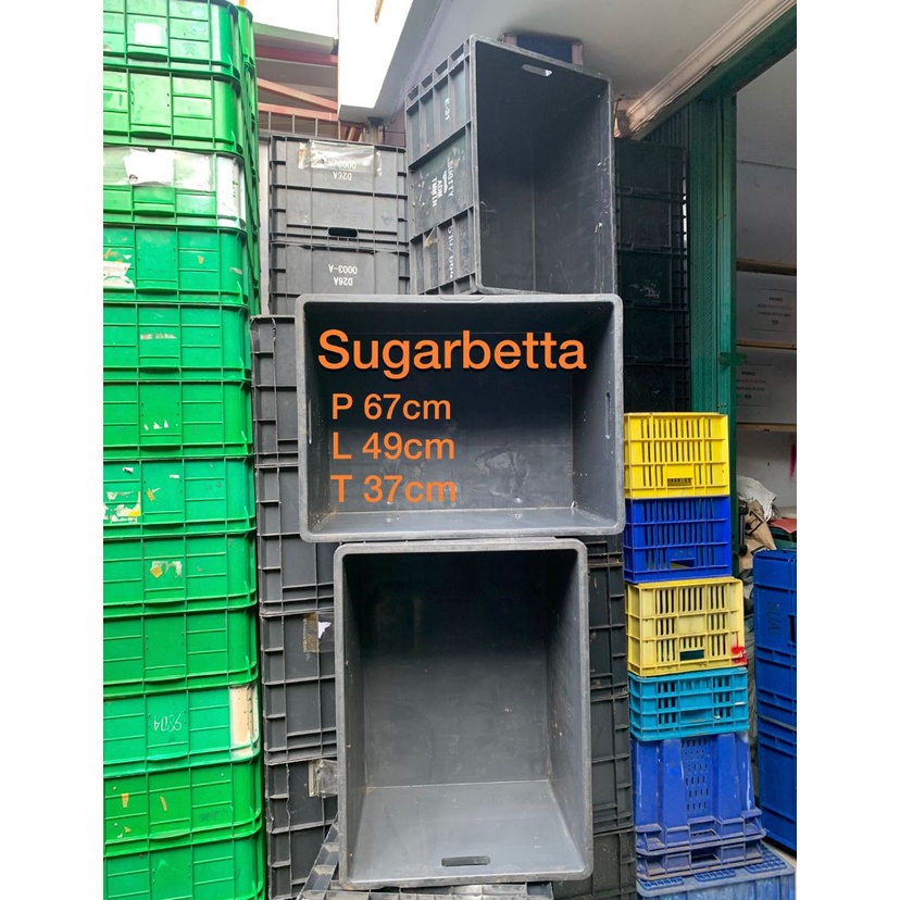 Box hitam sugity bekas tipe besar box wadah ikan hias box filter akuarium