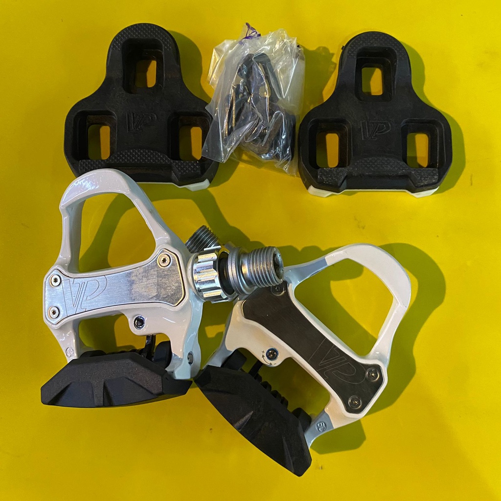 vp r73 sealed bearing white original pedal cleat sepeda roadbike