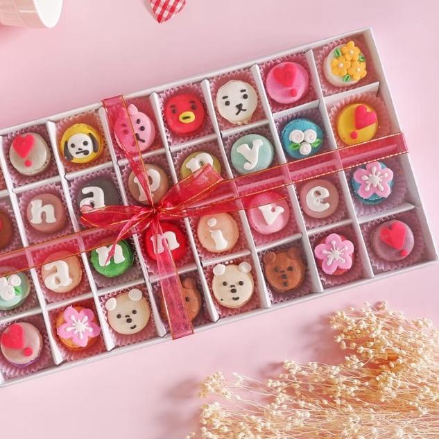 

☟ BABY MACARON GIFT 32PCS, HADIAH UNIK MACARON ►