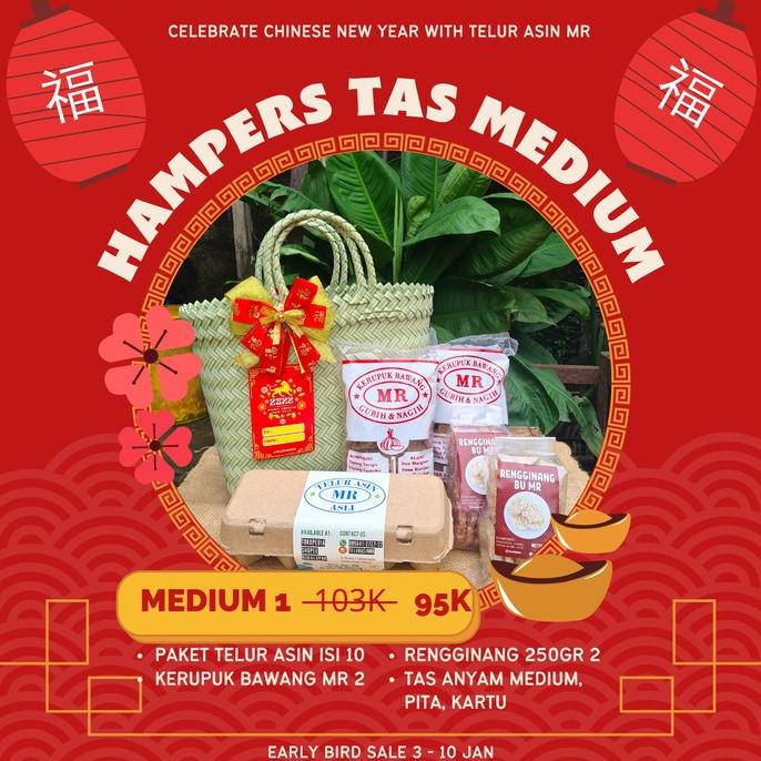

TAS HAMPERS HAMPERS IMLEK 2022 - TAS MEDIUM - CNY/CHINESE NEW YEAR - TELUR ASIN MR EL09I09A82L